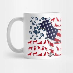 Boxer Paw Flag Mug